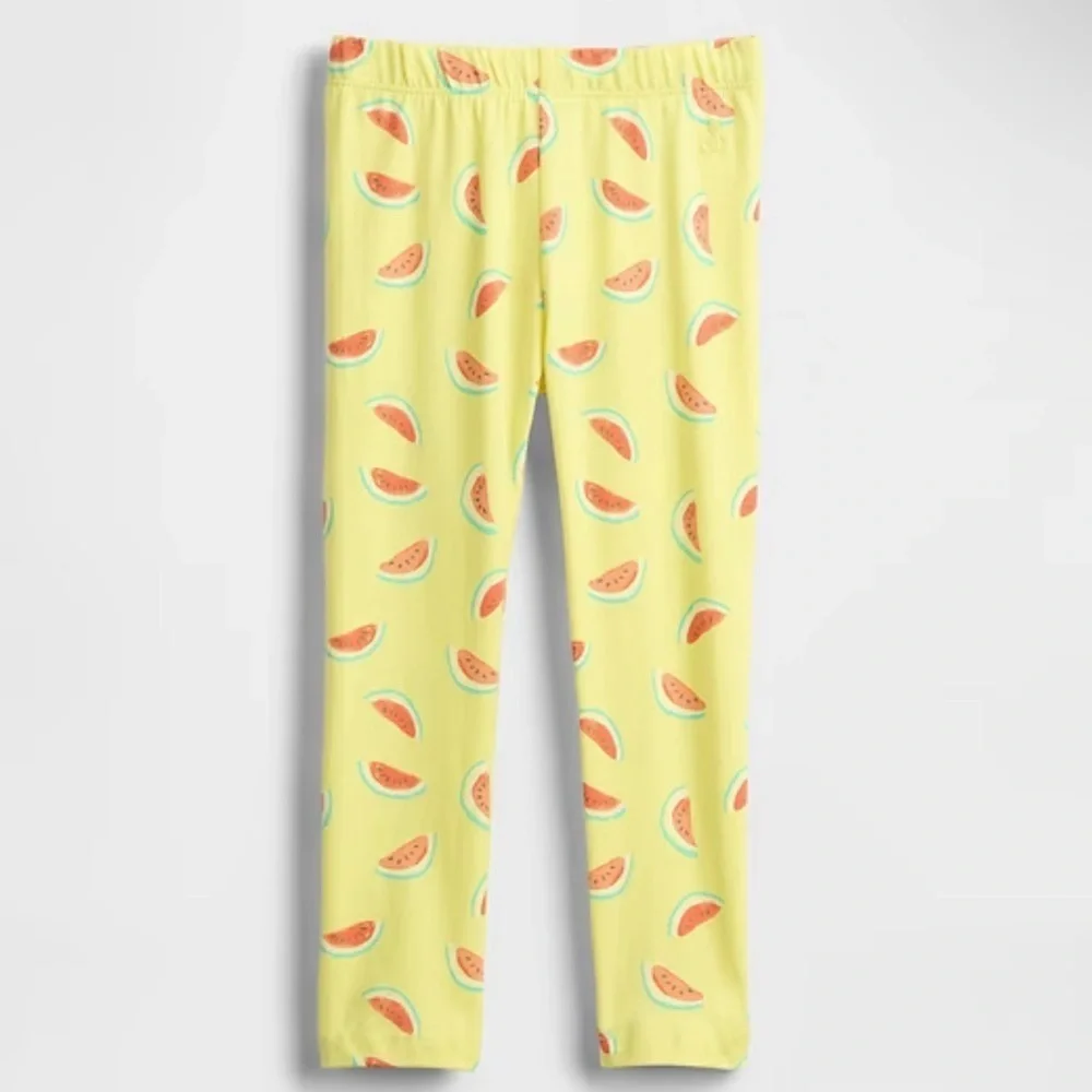 GAP Yellow Watermelon Print Leggings